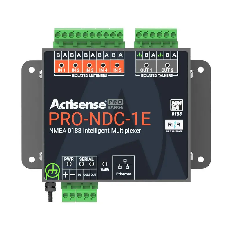 Actisense Pro Nmea 0183 Multiplexer - 5 Inputs  2 Iso-Drive Outputs, Ethernet  Serial Connections [Pro-Ndc-1E] 1
