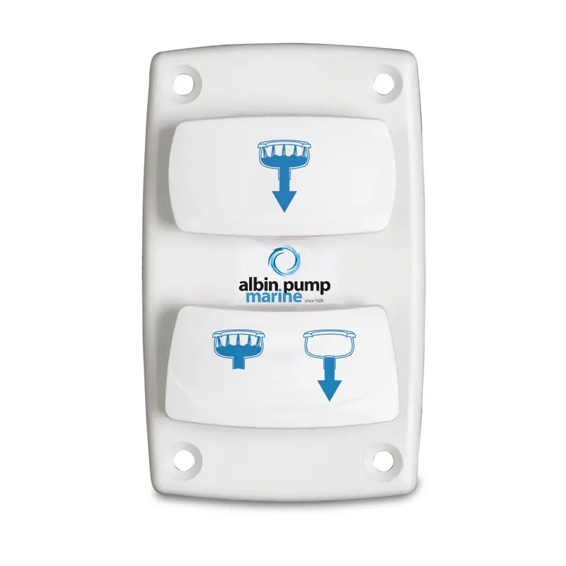 Albin Group Marine Control Silent Electric Toilet Rocker Switch [07-66-025] 1