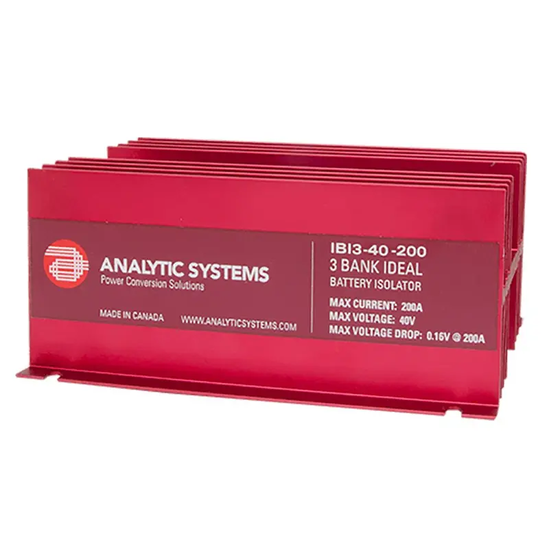 Analytic Systems 200A, 40V 3-Bank Ideal Battery Isolator [Ibi3-40-200] 1