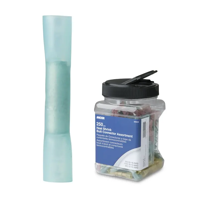 Ancor 16-14 Awg Heat Shrink Butt Connector - 250-Pieces - Jar [309101] 1