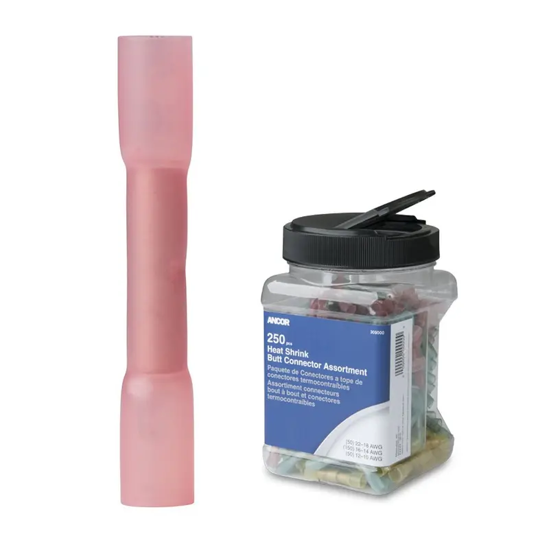 Ancor 22-18 Awg Heat Shrink Butt Connector - 250-Pieces - Jar [309001] 1