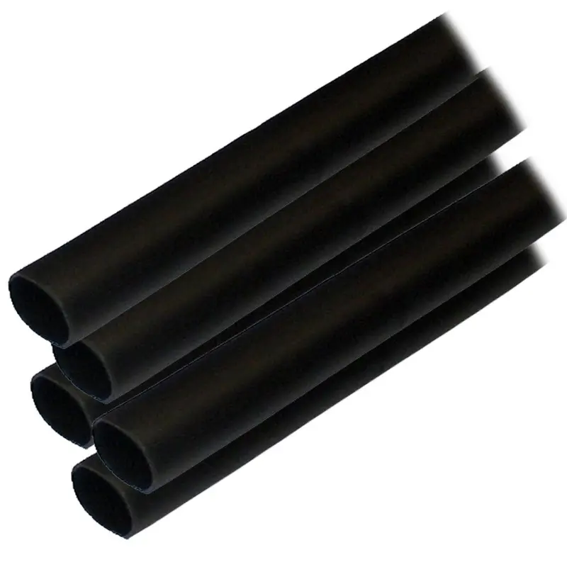 Ancor Adhesive Lined Heat Shrink Tubing (Alt) - 1/2" X 12" - 5-Pack - Black [305124] 1