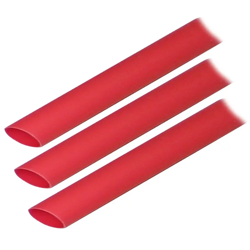 Ancor Adhesive Lined Heat Shrink Tubing (Alt) - 1/2" X 3" - 3-Pack - Red [305603] 1