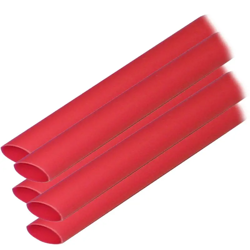 Ancor Adhesive Lined Heat Shrink Tubing (Alt) - 3/8" X 6" - 5-Pack - Red [304606] 1