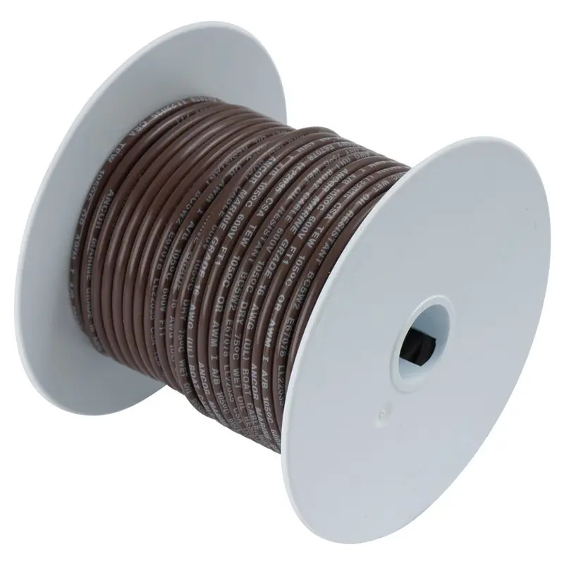 Ancor Brown 14Awg Tinned Copper Wire - 100' [104210] 1