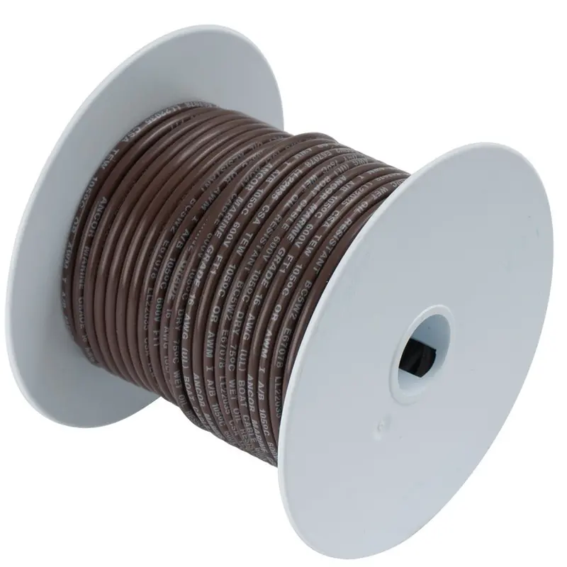 Ancor Brown 16 Awg Tinned Copper Wire - 100' [102210] 1