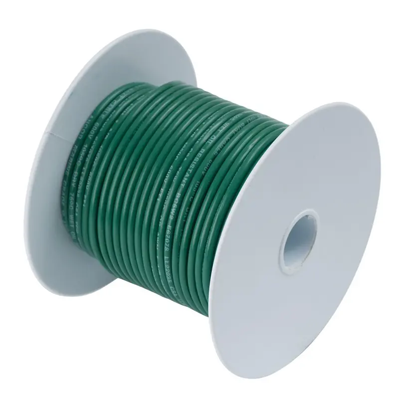 Ancor Green 6 Awg Tinned Copper Wire - 250' [112325] 1