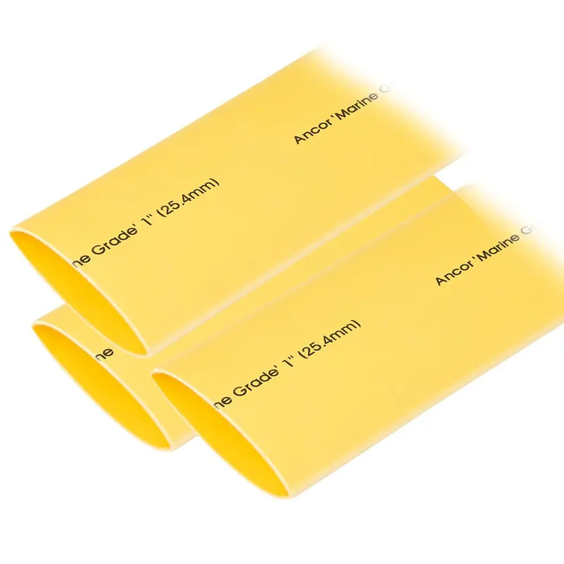 Ancor Heat Shrink Tubing 1" X 12" - Yellow - 3 Pieces [307924] 1