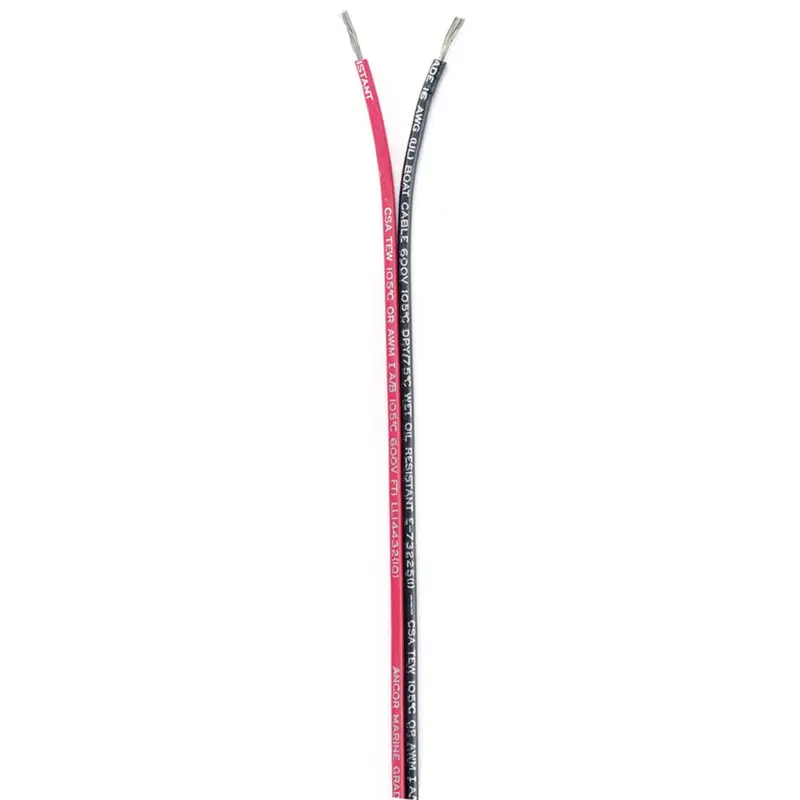 Ancor Ribbon Bonded Cable - 16/2 Awg - Red/Black - Flat - 500' [153150] 1