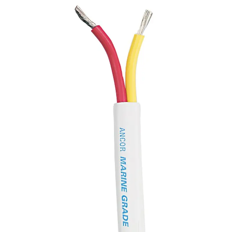 Ancor Safety Duplex Cable - 6/2 Awg - Red/Yellow - Flat - 100' [123710] 1