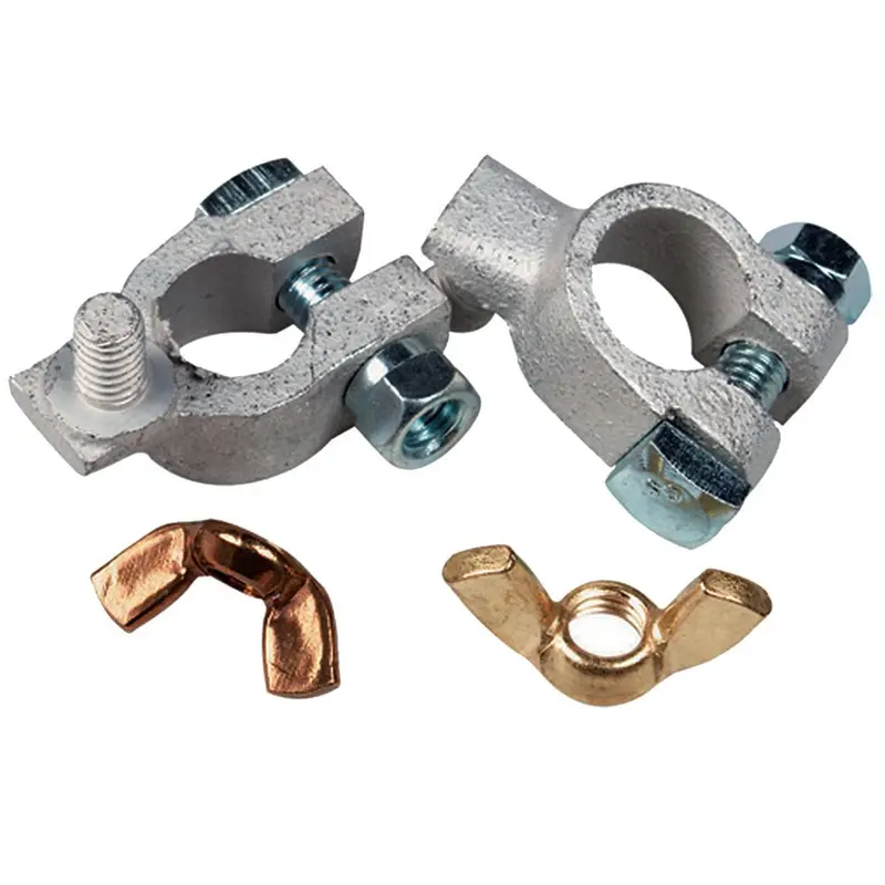 Ancor Tinned Battery Terminal - 5/16" & 3/8" Stud - Positive & Negative Combo [260322] 1