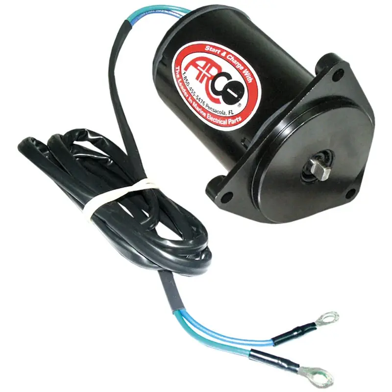 Arco Marine Replacement Outboard Tilt Trim Motor - Yamaha, 2-Wire, 3 Bolt, Flat Blade Shaft [6260] 1