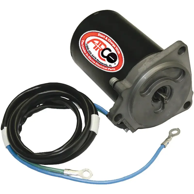 Arco Marine Replacement Outboard Tilt Trim Motor - Yamaha, 2-Wire, 3 Bolt, Flat Blade Shaft [6263] 1