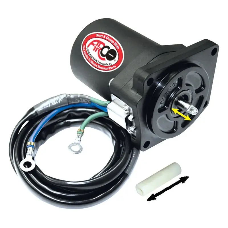 Arco Marine Replacement Outboard Tilt Trim Motor - Yamaha-4 Bolt, 5/8" Flat Blade Shaft [6258] 1