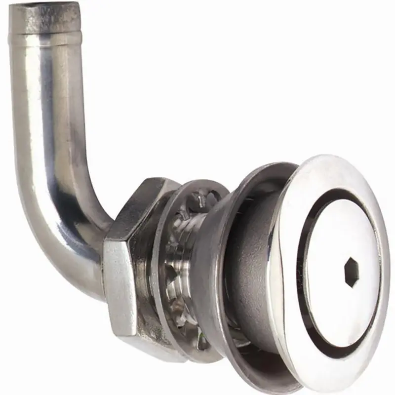 Attwood 316 Stainless Steel Alloy Flush Mount Fuel Vent - 90 Vent [66032-3] 1
