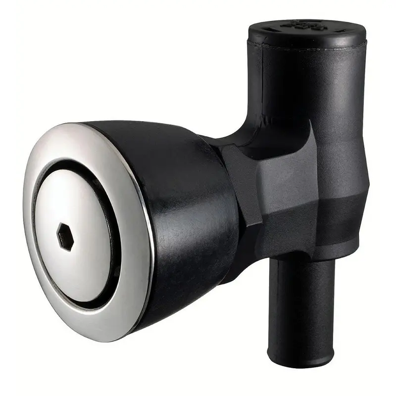 Attwood 90 P-Trap Fuel Tank Vent - Flush Mount - Black W/Stainless Steel Vent Head [1674-6] 1
