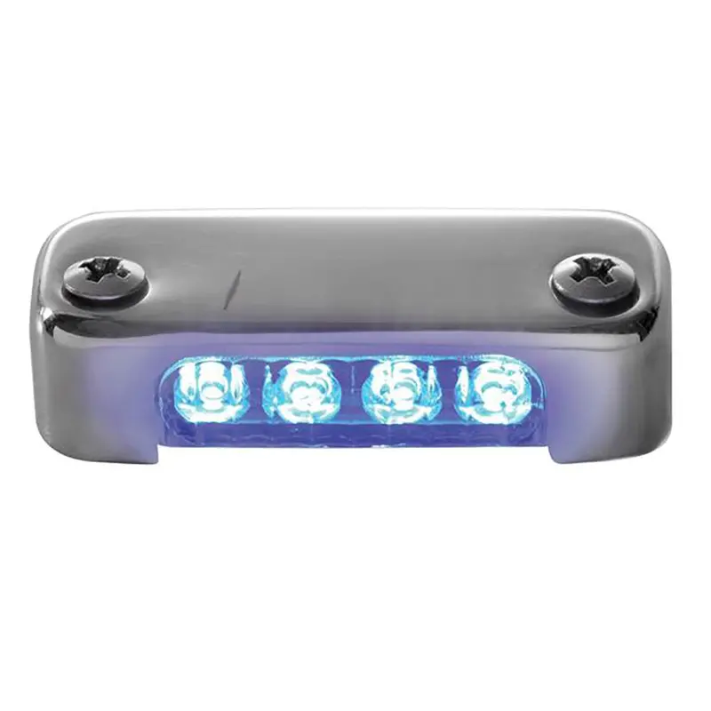 Attwood Blue Led Micro Light W/Stainless Steel Bezel  Vertical Mount [6350B7] 1
