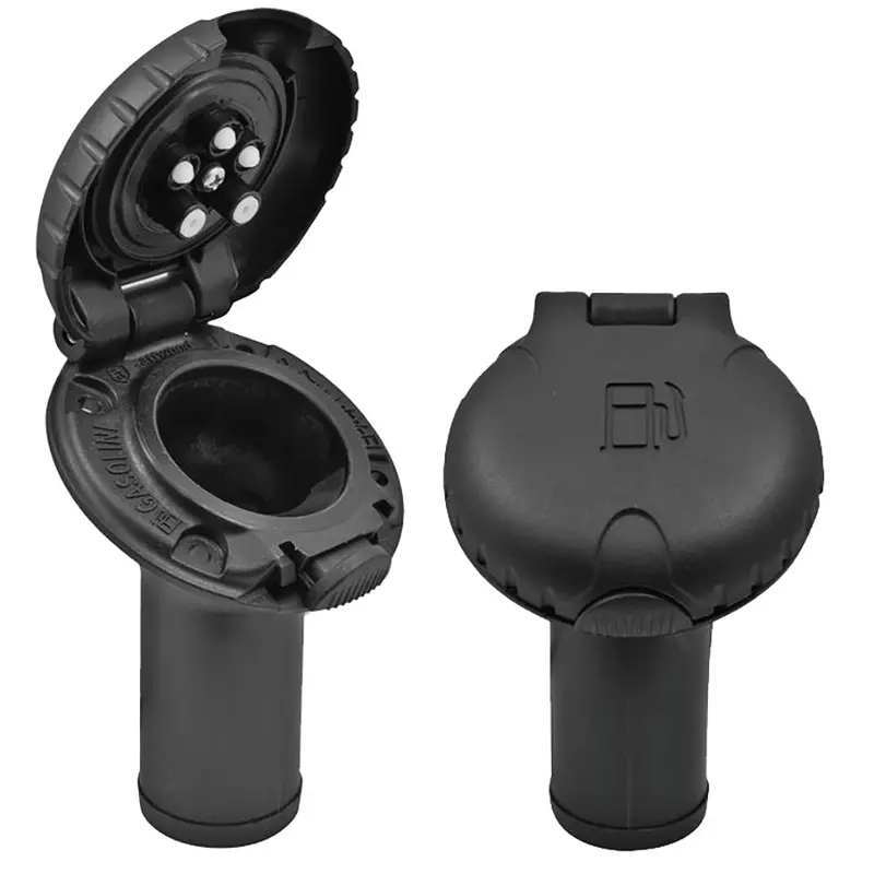 Attwood Deck Fill F/Carbon Canister System - Angled Body  Scalloped Black Plastic Cap [99Dfccab1s] 1
