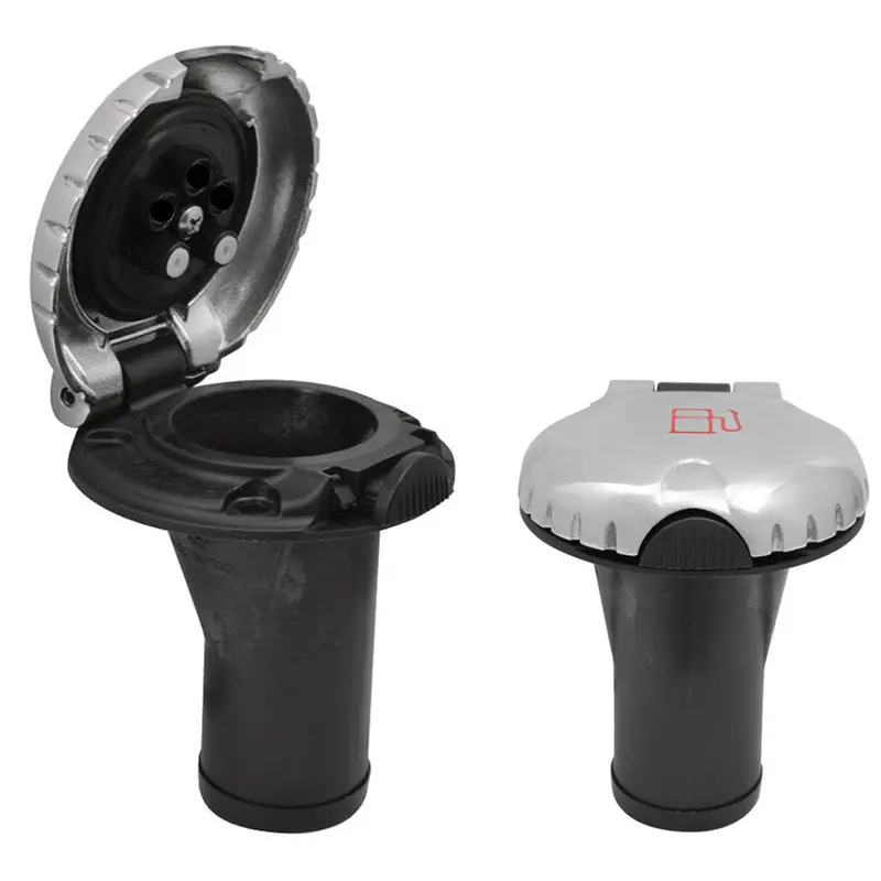 Attwood Deck Fill F/Carbon Canister System - Straight Body  Scalloped Chrome Cap [99Dfccsz1s] 1