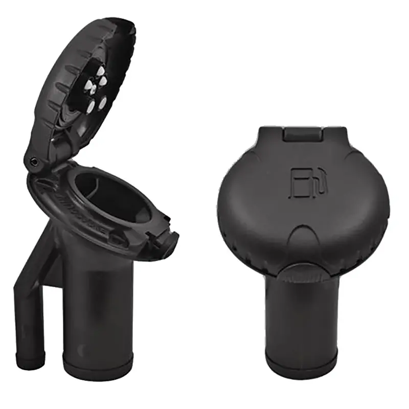 Attwood Deck Fill F/Pressure Relief Systems - Angled Body  Scalloped Black Plastic Cap [99Dfpvab1s] 1