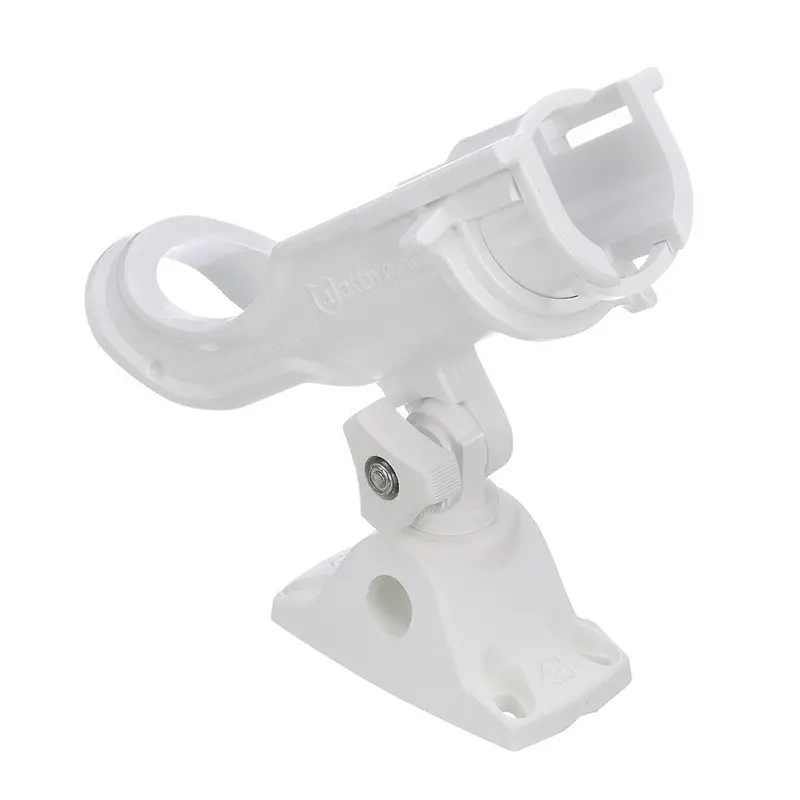 Attwood Heavy-Duty Adjustable Rod Holder W/Combo Mount - White [5009W4] 1