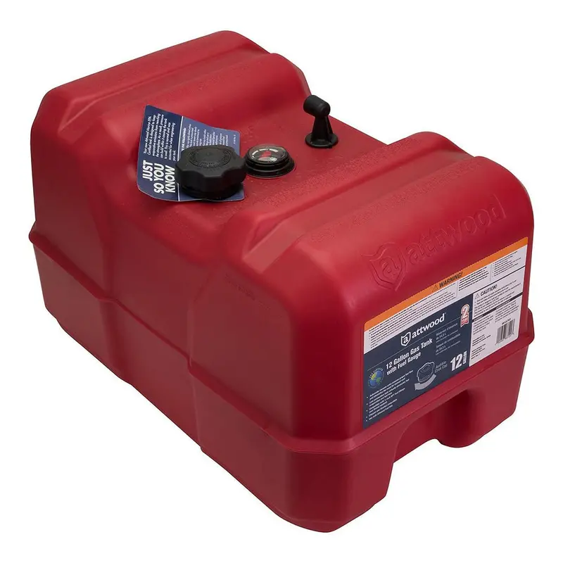 Attwood Portable Fuel Tank - 12 Gallon W/Gauge [8812Lpg2] 1