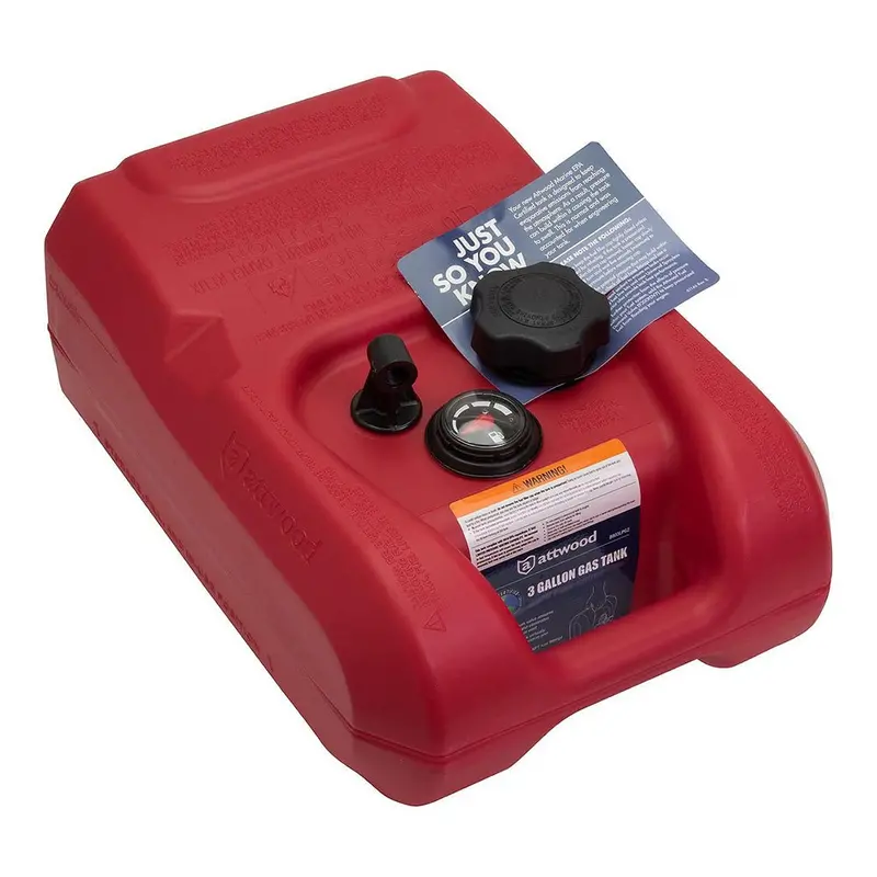 Attwood Portable Fuel Tank - 3 Gallon W/Gauge [8803Lpg2] 1