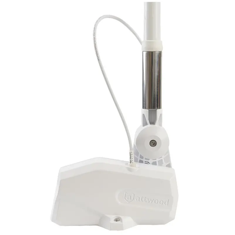 Attwood Powerbase Antenna - White Powered Fold-Down Antenna Base [6100-At-7] 1