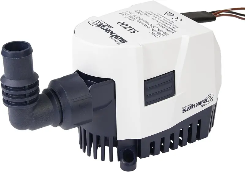 Attwood Sahara S1200 Gph Automatic Bilge Pump And Adapter 1