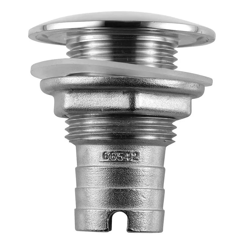 Attwood Stainless Steel Thru-Hull Short Straight Barbed - 1" Inner Diameter  [66542-3] 1