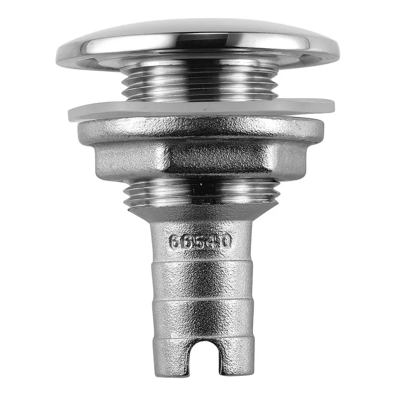 Attwood Stainless Steel Thru-Hull Short Straight Barbed - 3/4" Inner Diameter [66541-3] 1