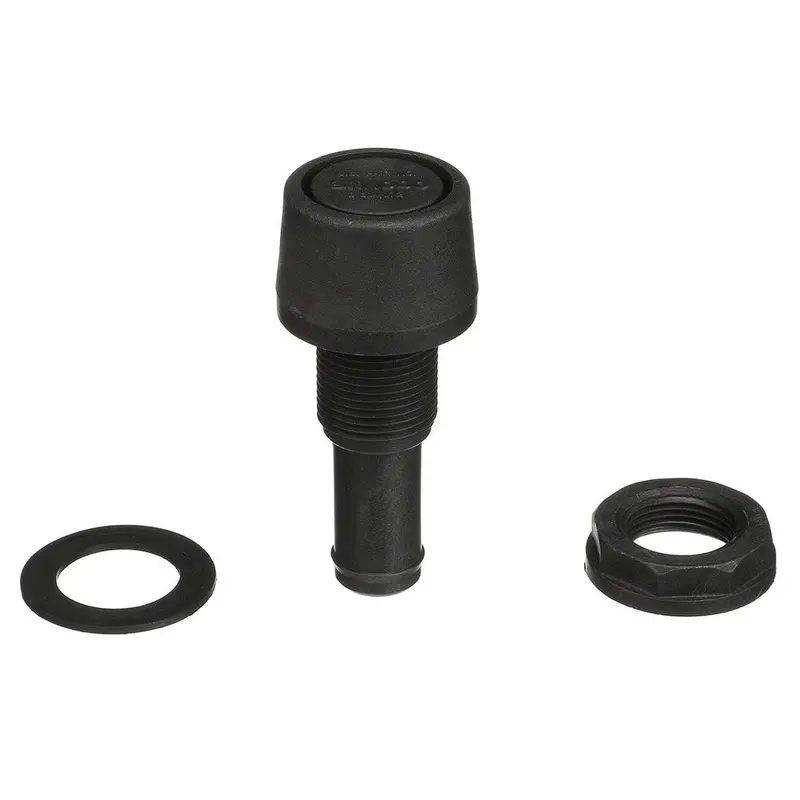 Attwood Straight Fuel Vent - Black Polypropylene [1607-3] 1