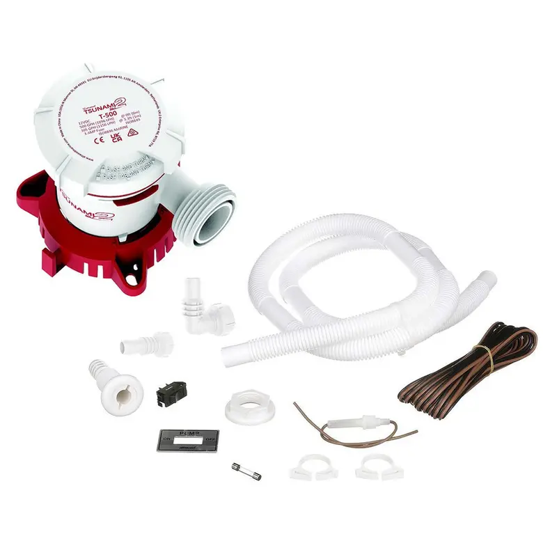 Attwood Tsunami Mk2 T500 Manual Bilge Pump W/Installation Kit - 500 Gph  12V [5614-7] 1