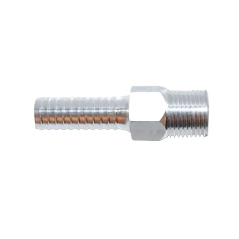 Attwood Universal Aluminum Fuel Hose Fitting - 3/8" Npt X 3/8" Barb [88Fbma102-6] 1