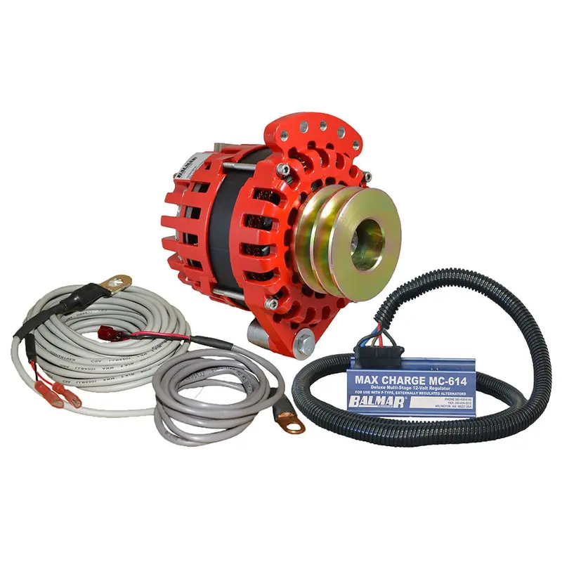 Balmar Alternator 1-2" Single Foot Dual V Pulley Regulator  Temp Sensor - 170A Kit - 12V [Xt-Sf-170-Dv-Kit] 1