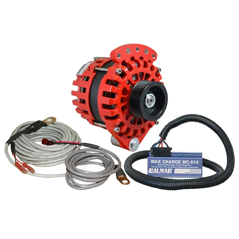 Balmar Alternator 1-2" Single Foot K6 Serpentine Pulley Regulator  Temp Sensor - 170A Kit - 12V [Xt-Sf-170-K6-Kit] 1