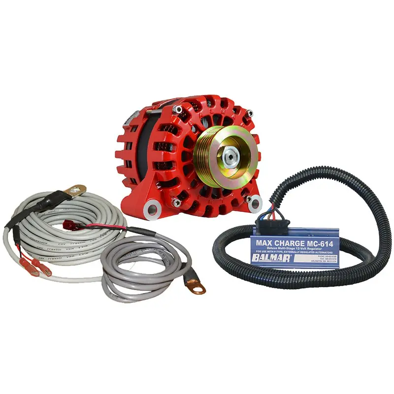 Balmar Alternator Vortec K6 Serpentine Pulley Regulator  Temp Sensor - 170A - 12V [Xt-Vt-170-K6-Kit] 1