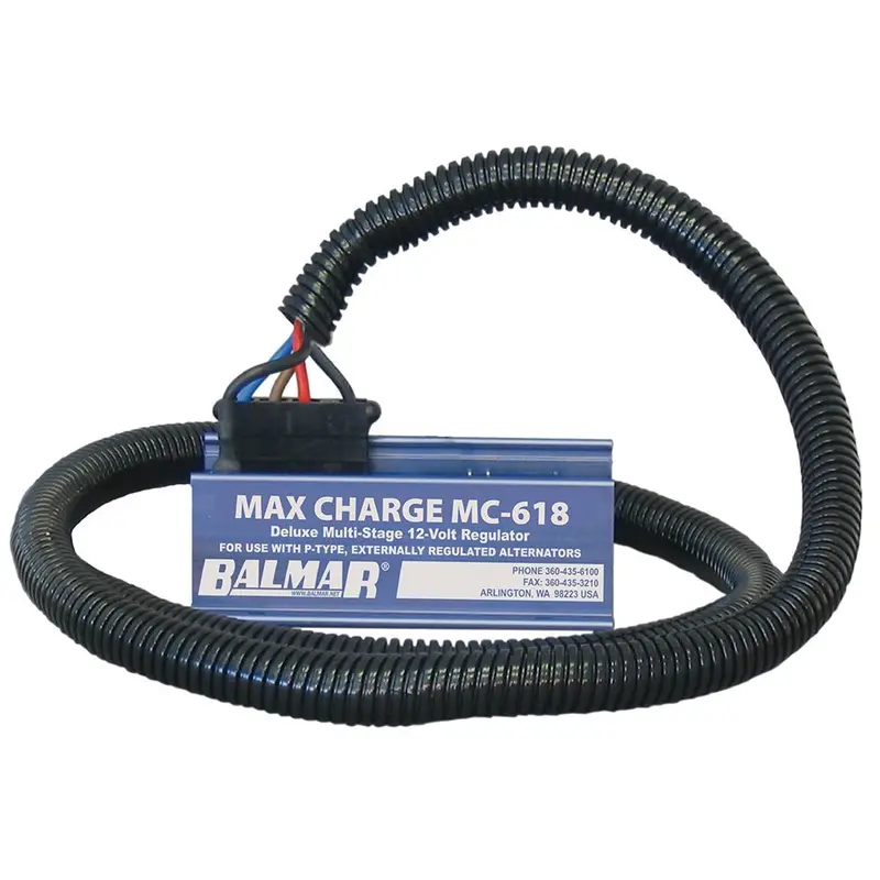 Balmar Max Charge Mc-618 Multi-Stage Regulator W/ 54" Harness - 12V [Mc-618-H] 1