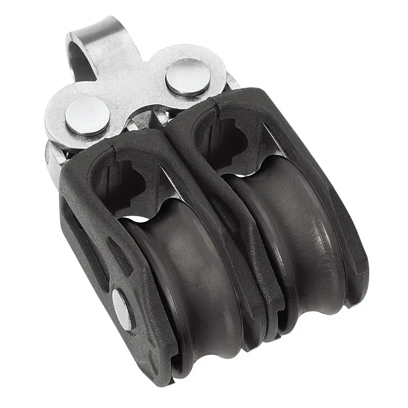 Barton Marine Size 0 20Mm Plain Bearing Pulley Block Double Fixed Eye [N00210] 1