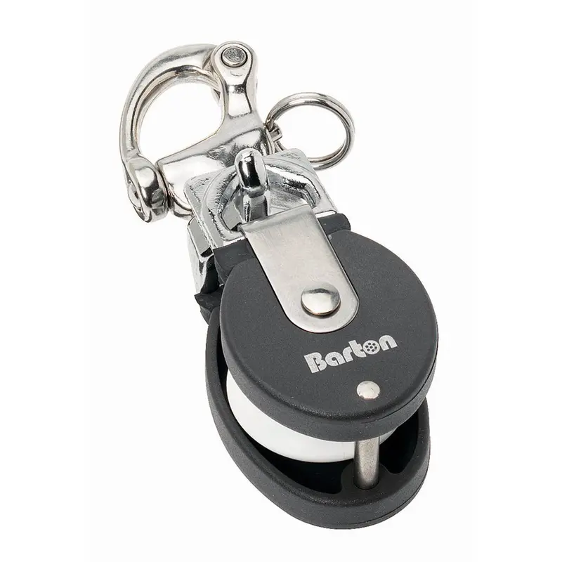 Barton Marine Size 2 Snatch Block W/Stainless Snap Shackle - 35Mm Sheave [90301] 1