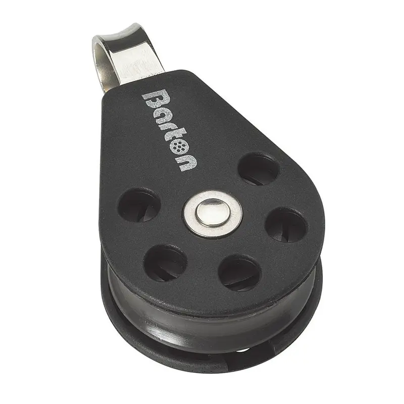 Barton Marine Size 3 45Mm Plain Bearing Pulley Block Single With Fixed Eye [N03110] 1