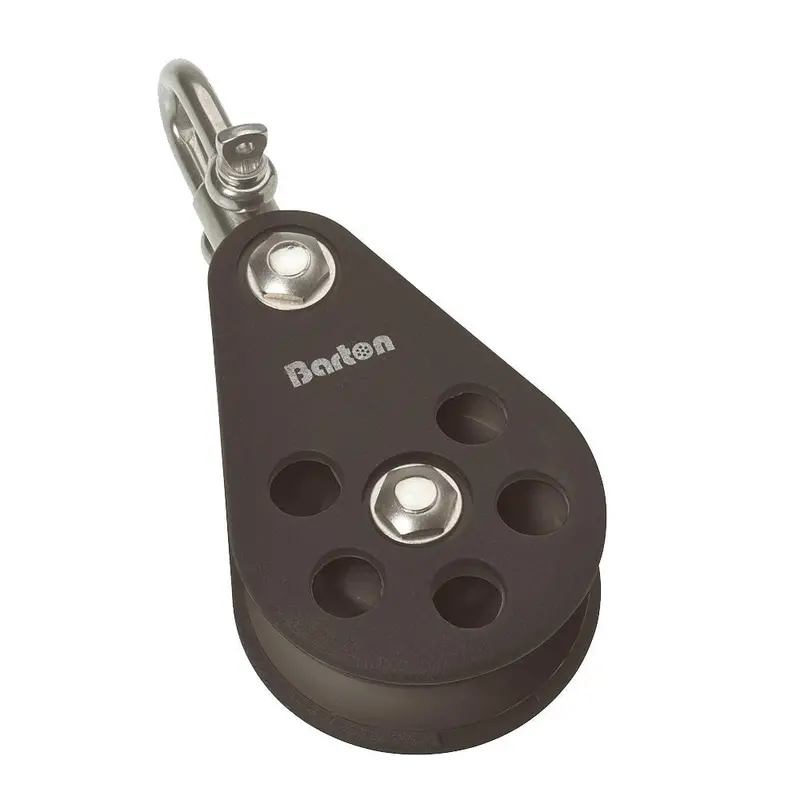 Barton Plain Bearing Pulley Block Single Swivel - Size 6, 64Mm [N06130] 1