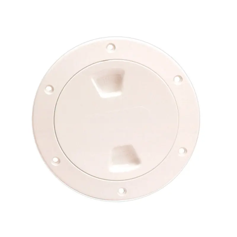 Beckson 4" Smooth Center Screw-Out Deck Plate - Beige [Dp40-N] 1