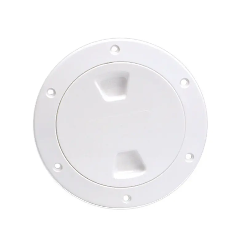 Beckson 4" Smooth Center Screw-Out Deck Plate - White [Dp40-W] 1