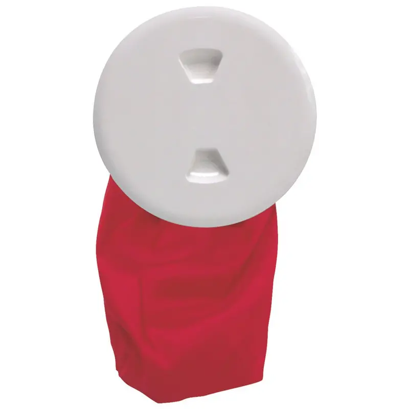 Beckson 5" Stow-Away Deck Plate - White W/12" Bag [Dp50bw] 1