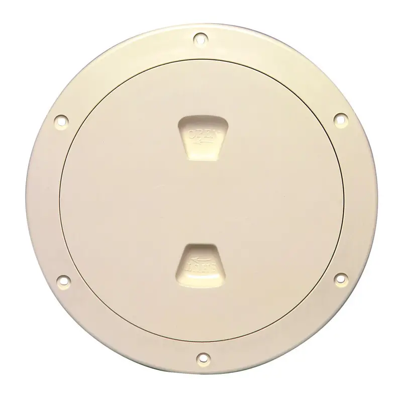 Beckson 6" Smooth Center Screw-Out Deck Plate - Beige [Dp60-N] 1