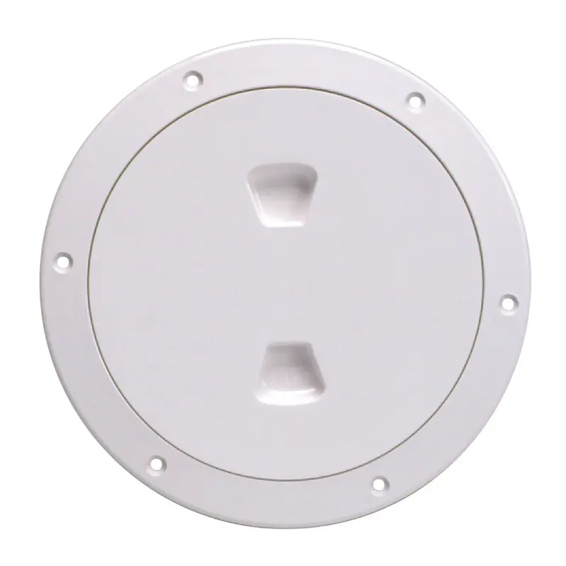 Beckson 6" Smooth Center Screw-Out Deck Plate - White [Dp60-W] 1