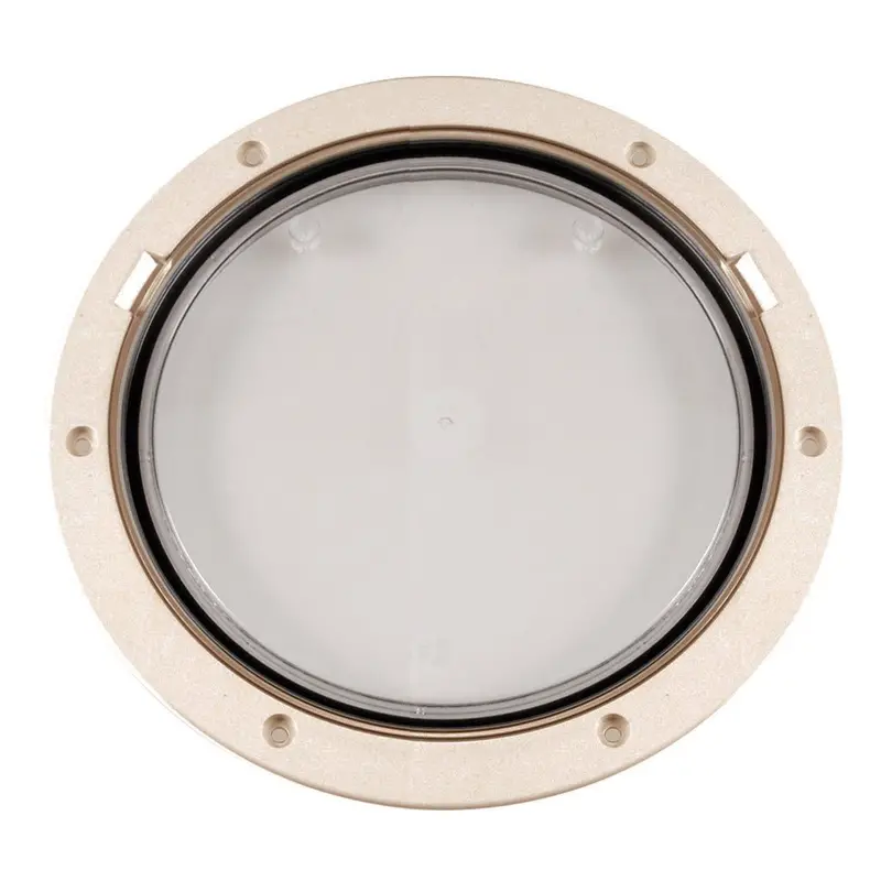 Beckson 8" Clear Center Pry-Out Deck Plate - Beige [Dp81-N-C] 1