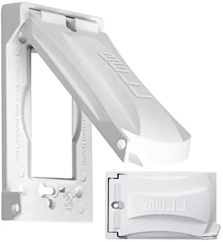 Bell Weatherproof Single-Gang Cover (White) 1