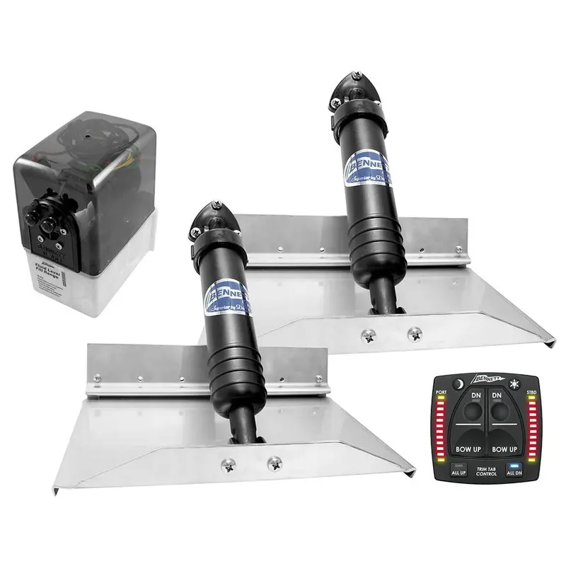 Bennett Marine 12X9 Hydraulic Trim Tab System W/One Box Indication [129Obi] 1